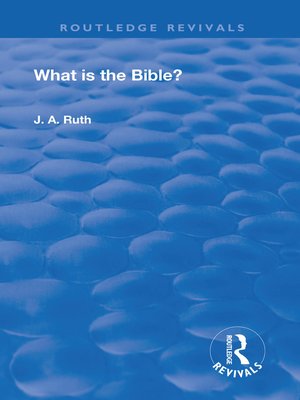 cover image of What is the Bible?